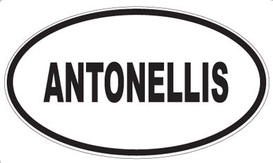 ANTONELLIS - Oval Sticker