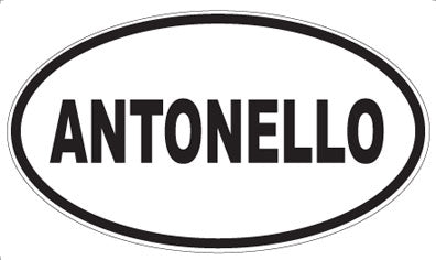 ANTONELLO - Oval Sticker