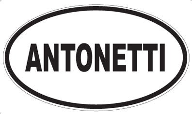 ANTONETTI - Oval Sticker