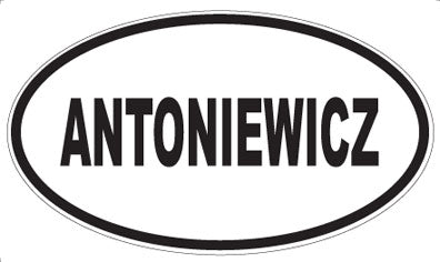 ANTONIEWICZ - Oval Magnet