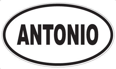 ANTONIO - Oval Sticker