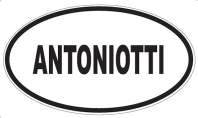ANTONIOTTI - Oval Sticker
