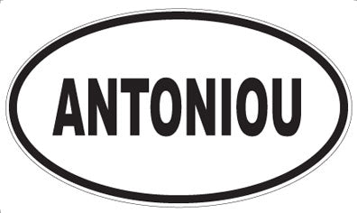 ANTONIOU - Oval Sticker