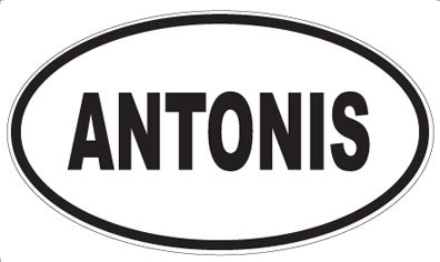ANTONIS - Oval Sticker