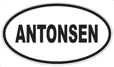 ANTONSEN - Oval Sticker