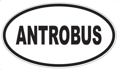 ANTROBUS - Oval Magnet