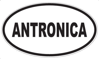 ANTRONICA - Oval Sticker