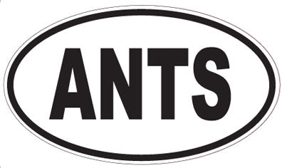 ANTS - Oval Sticker