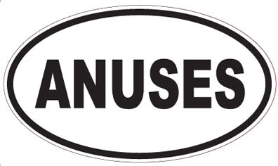 ANUSES - Oval Sticker