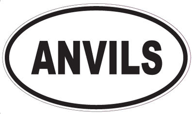 ANVILS - Oval Sticker