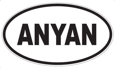 ANYAN - Oval Magnet