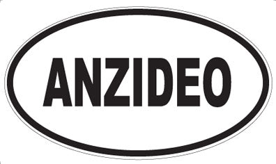 ANZIDEO - Oval Sticker