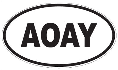 AOAY - Oval Sticker