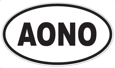 AONO - Oval Sticker