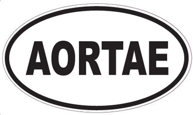AORTAE - Oval Sticker