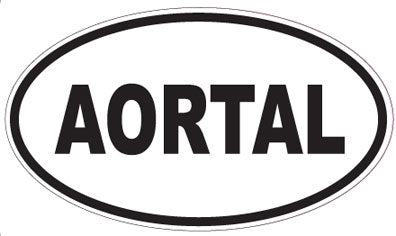 AORTAL - Oval Sticker