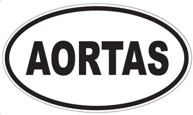 AORTAS - Oval Sticker