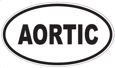 AORTIC - Oval Sticker