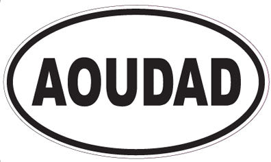 AOUDAD - Oval Sticker