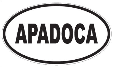 APADOCA - Oval Sticker
