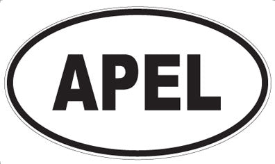 APEL - Oval Sticker