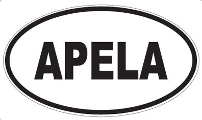 APELA - Oval Sticker