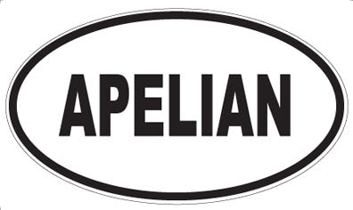 APELIAN - Oval Sticker