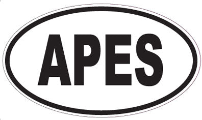 APES - Oval Sticker