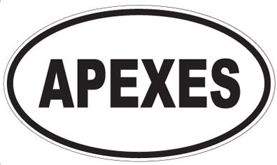 APEXES - Oval Sticker