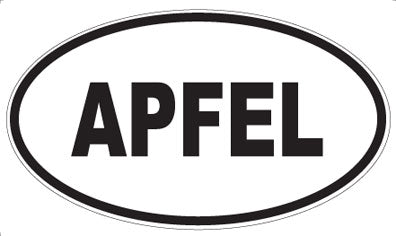 APFEL - Oval Sticker