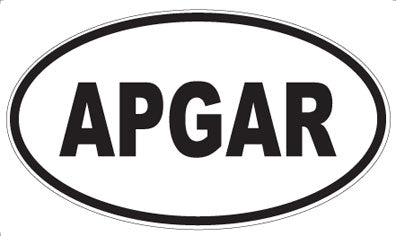 APGAR - Oval Sticker
