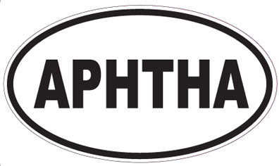 APHTHA - Oval Sticker