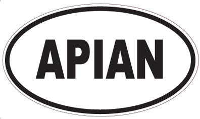 APIAN - Oval Magnet