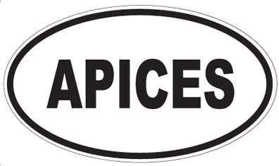 APICES - Oval Sticker
