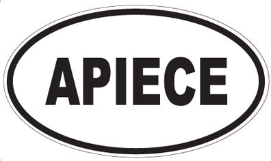 APIECE - Oval Sticker