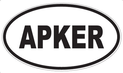 APKER - Oval Sticker