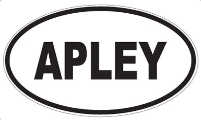 APLEY - Oval Sticker