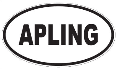 APLING - Oval Sticker