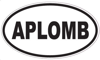 APLOMB - Oval Sticker