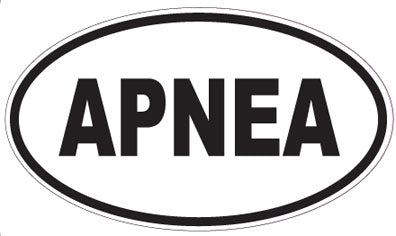 APNEA - Oval Sticker