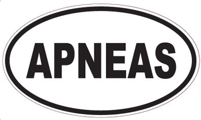 APNEAS - Oval Sticker