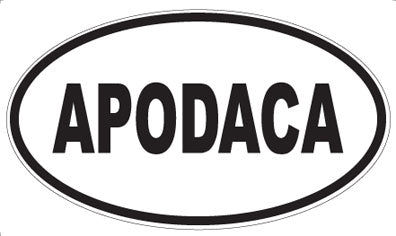 APODACA - Oval Sticker