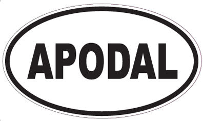 APODAL - Oval Sticker