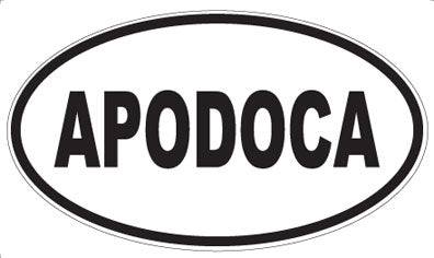 APODOCA - Oval Magnet