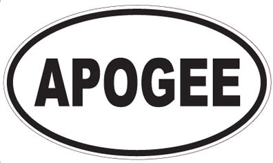APOGEE - Oval Sticker