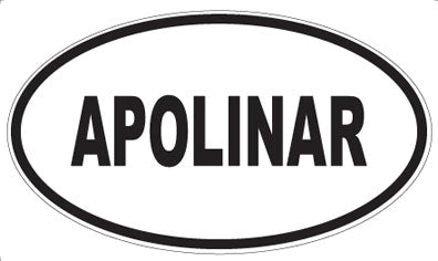 APOLINAR - Oval Magnet