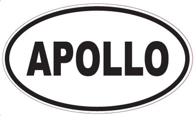 APOLLO - Oval Sticker
