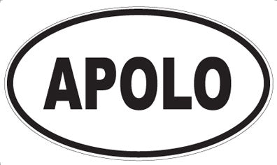 APOLO - Oval Sticker