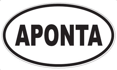 APONTA - Oval Sticker