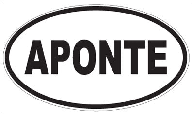 APONTE - Oval Sticker